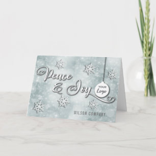 Festiva Script Peace & joy logotipo corporativo Tarjeta de