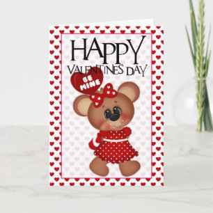 Festiva Sé Chica mío oso tarjeta de felicitación de San Va