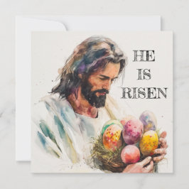 Festiva Se Levanta Jesús Tarjeta De Saludo, Feliz Pascua