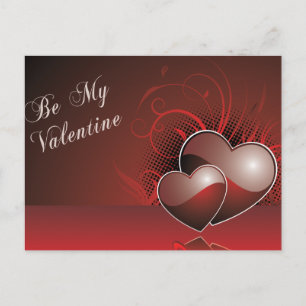 Festiva Sé mi postal de San Valentín rojo