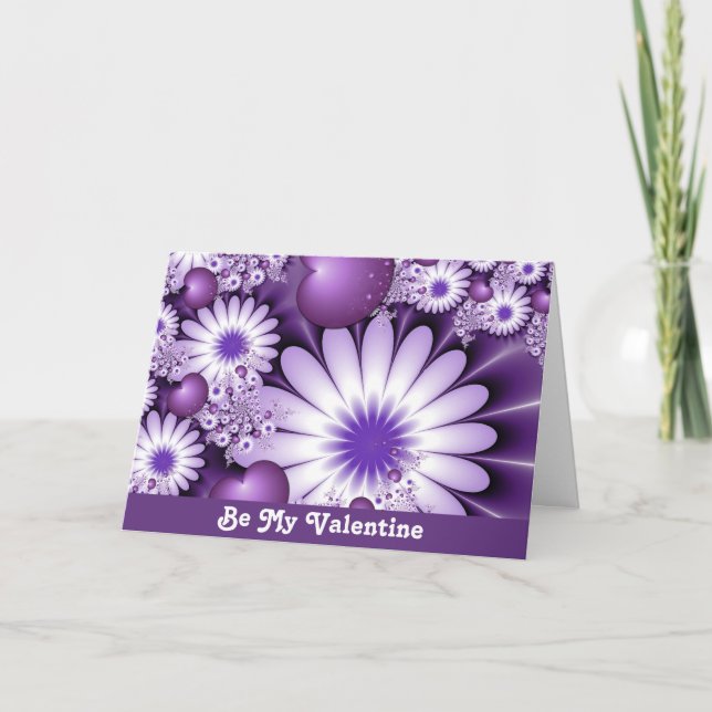Festiva Sé mi tarjeta de flores de amor de San Valentín (Anverso)