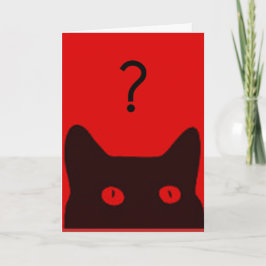 Festiva Sé mi tarjeta de gato rojo del día de San Valentín