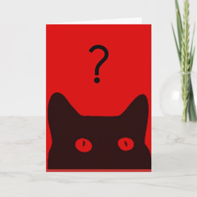 Festiva Sé mi tarjeta de gato rojo del día de San Valentín (Anverso)