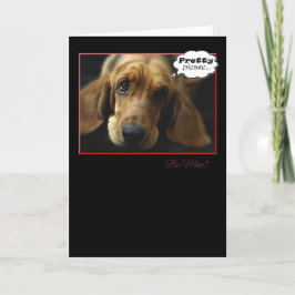 Festiva Sé mi tarjeta de perro de San Valentín