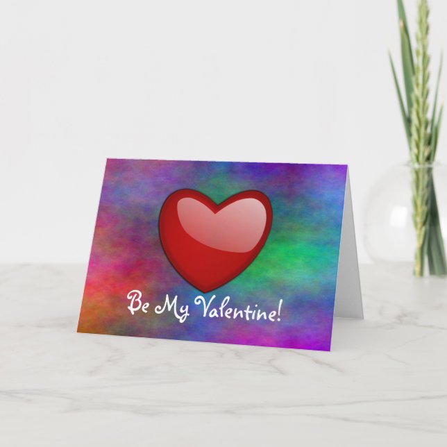 Festiva Sé mi tarjeta de San Valentín (Anverso)