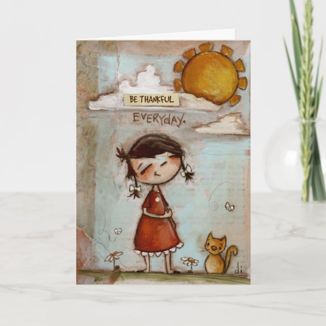 Festiva Sea agradecido todos los días - Tarjeta de felicit (Anverso)