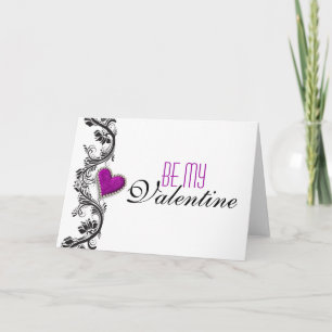 Festiva "Sea corazón púrpura romántico de mi tarjeta del