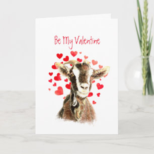 Festiva Sea mi tarjeta del día de San Valentín de la cabra