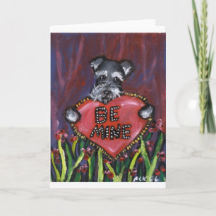 Festiva Sea tarjeta del día de San Valentín del Schnauzer