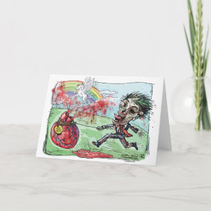 Festiva Sea tarjeta del día de San Valentín del zombi de