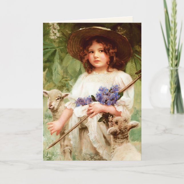 Festiva Semana Santa. Tarjeta de Pascua Bella Artes (Anverso)