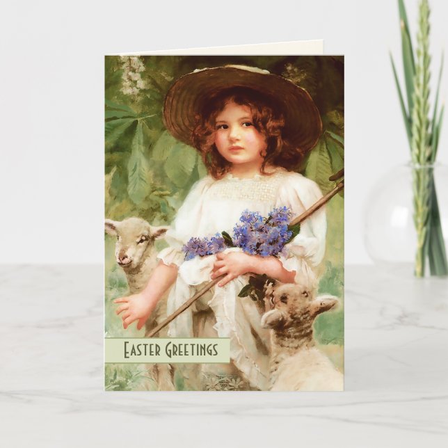 Festiva Semana Santa. Tarjeta de Pascua Bella Artes (Anverso)