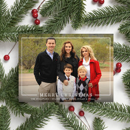 Festiva Sencillamente enmarcado | Tarjeta fotográfica de v