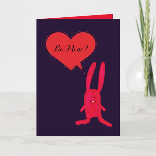Festiva ¿Ser Mío? Tarjeta de El día de San Valentín de con (Anverso)