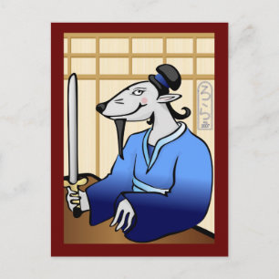 Festiva Shogun Año de la postal de la rata