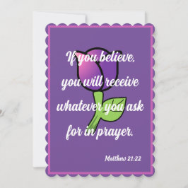 Festiva Si cree que recibirá la tarjeta Matthew 21:22