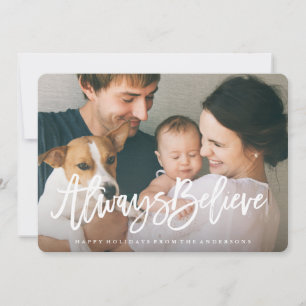 Festiva Siempre creas tarjeta de foto moderna para vacacio