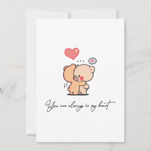 Festiva Siempre en mi corazón tarjeta de San Valentín