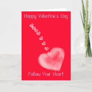 Festiva Siga su tarjeta El día de San Valentín cardiaca