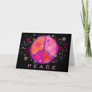 Festiva Signo de la paz de la tarjeta del día de San