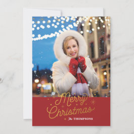 Festiva SILVER BELLS / Tarjeta fotográfica navideña