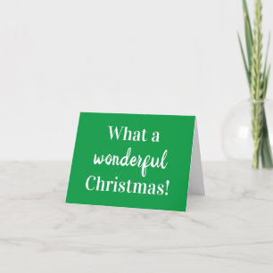 Festiva Simple "¡Qué Navidades tan maravillosos!" Tarjeta