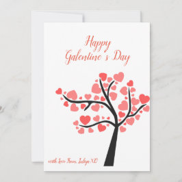 Festiva Simple Tarjeta de Feliz Día de Galentines
