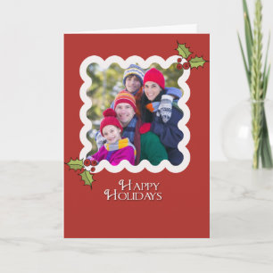 Festiva SIMPLE TARJETA DE NAVIDADES SALIENTES 5x7