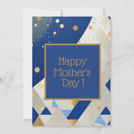 Festiva Simple y elegante tarjeta del día de la madre de l