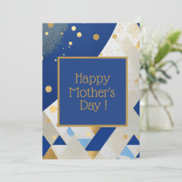 Festiva Simple y elegante tarjeta del día de la madre de l