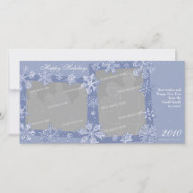 Simplemente Copos de Nieve Tarjeta Personalizada c