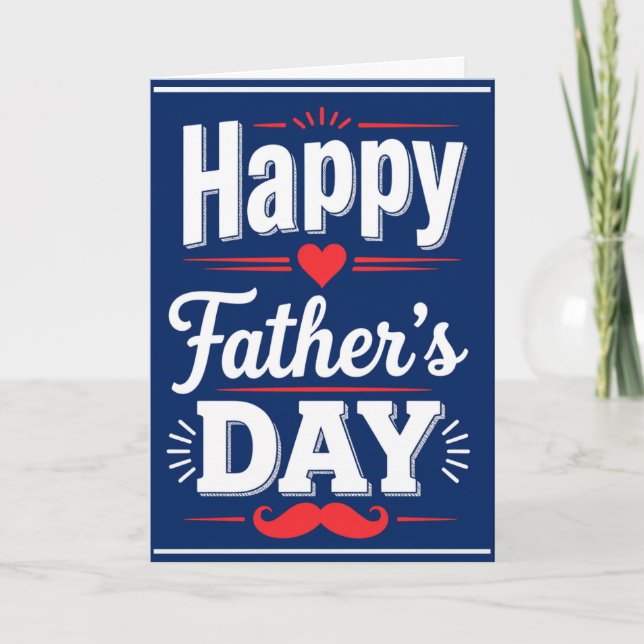 Festiva Simplemente la Mejor Tarjeta del Día del Padre (Anverso)