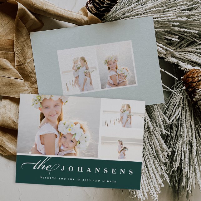 Festiva Simplicidad | Tarjeta de Collage de fotos de vacac (Subido por el creador)