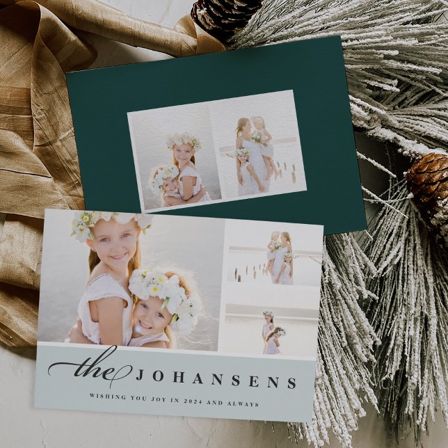 Festiva Simplicidad | Tarjeta de Collage de fotos de vacac (Subido por el creador)