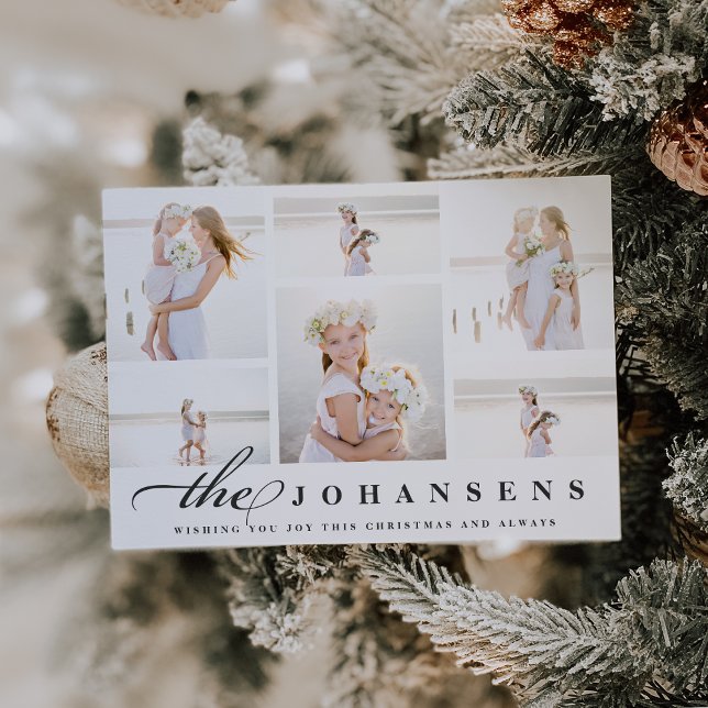 Festiva Simplicidad | Tarjeta de Collage de fotos de vacac (Subido por el creador)