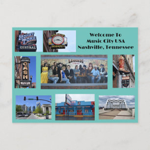 Festiva Sitios para ver en Nashville, postal de Tennessee