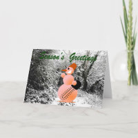 Snowman de EMO recibe tarjeta de felicitación de á