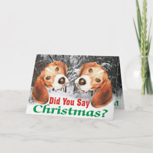 Festiva ¿Snowy dijiste Navidades? Tarjeta de Navidades Bea