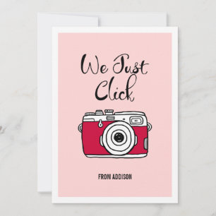 Festiva Sólo hacemos clic en la tarjeta de San Valentín de