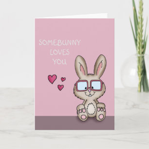 Festiva Somebunny/Alguien te ama - Tarjeta Día de San Vale