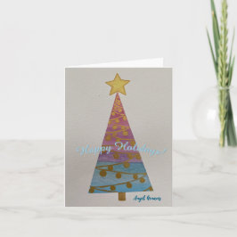 Festiva Soñando con una tarjeta de "Navidad Azul"
