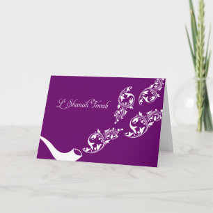 Festiva Sonidos del Shofar Tarjeta de Felicitación de Rosh