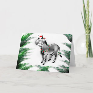 Festiva Sonríe a sus Navidades Graciosa tarjeta de felicit