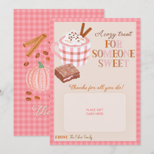 Festiva Soporte para tarjeta de regalo Whimsy Fall Cozy Pi