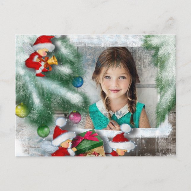 Festiva Sorpresa por postal de Santa Photo (Anverso)
