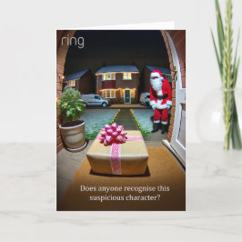 Festiva Sospechosos Tarjeta De Saludo De Navidades De Sant