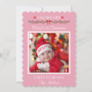 Festiva Soy el regalo de la primera tarjeta de fotos de la