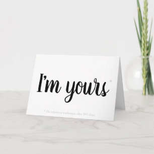 Festiva Soy el suyo tarjeta del el día de San Valentín de