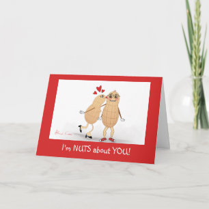 Festiva Soy Nuts sobre usted - tarjeta de felicitación del