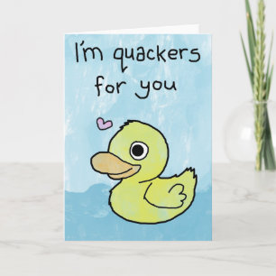 Festiva Soy Quackers para ti - Tarjeta Día de San Valentín